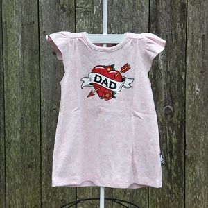 New! Six Bunnies 💘 Dad Tattoo Cotton Baby Dress